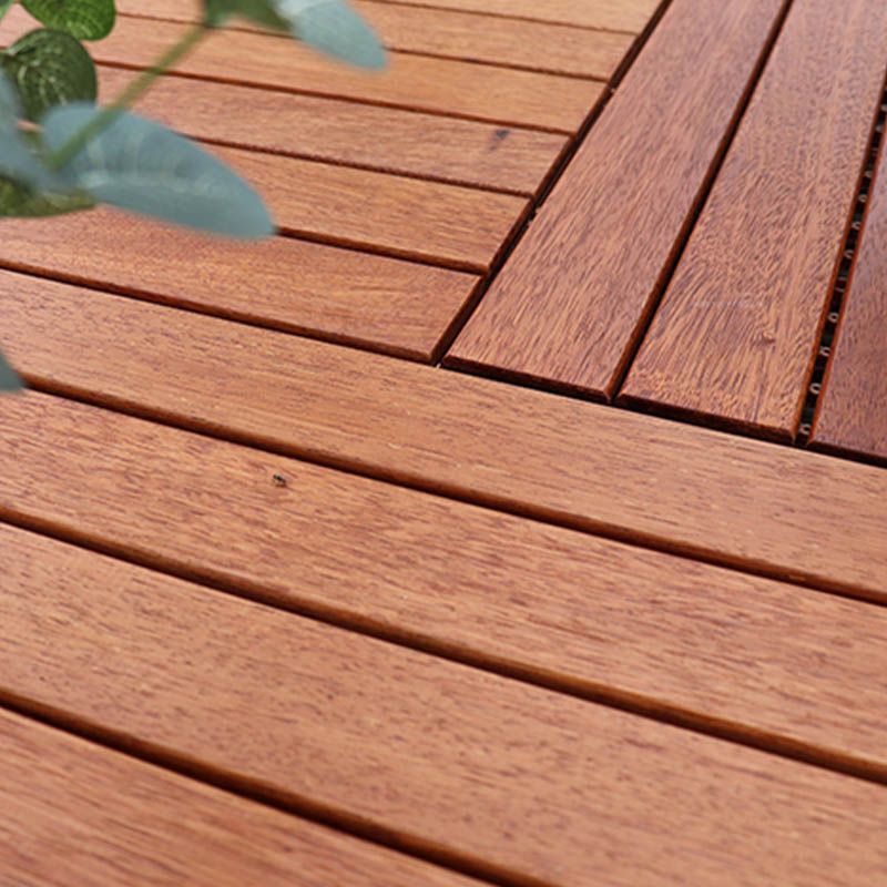 Waterproof Interlocking Wood Decking Tiles for Patio Flooring