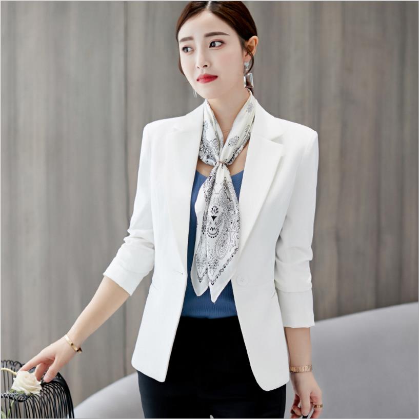 Women’s Blazer | Slim Fit Notch-Lapel | Polyester-Cotton Blend | Versatile Office Wear
