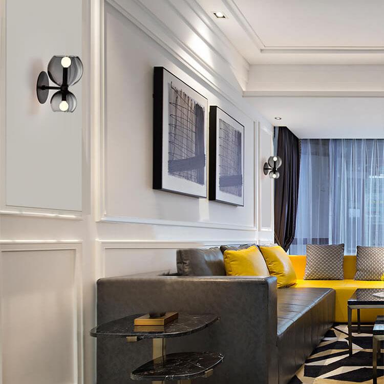 Pendant Wall Lights in Bowl-Shaped Design with 2 Lights