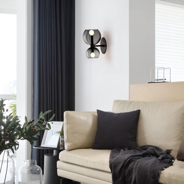 Pendant Wall Lights in Bowl-Shaped Design with 2 Lights