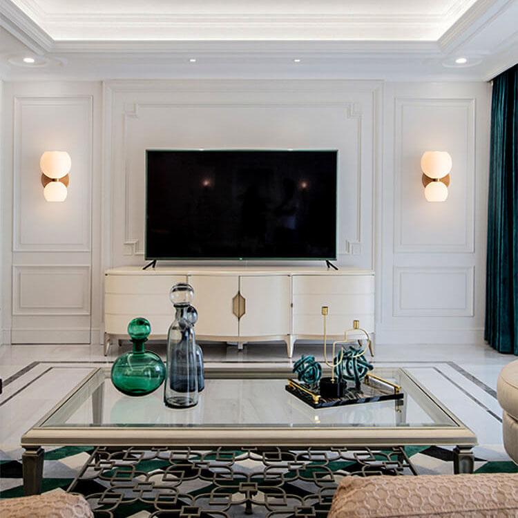 Pendant Wall Lights in Bowl-Shaped Design with 2 Lights