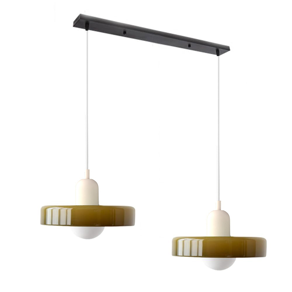 2 Heads Taavita Modern Glass Pendant Light - Elegant and Versatile Design