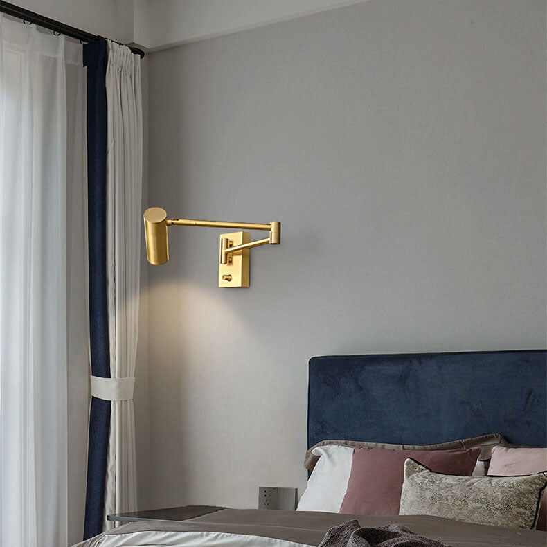 Taavita Luxury Copper Rotatable Eye Protection Reading LED Wall Lamp