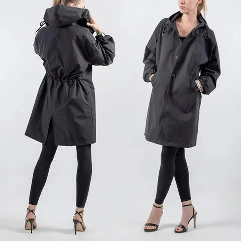 Women’s Raincoat | Belted Trench Style | Mid-Length & Adjustable Fit | Weather Protection and Versatile Wear