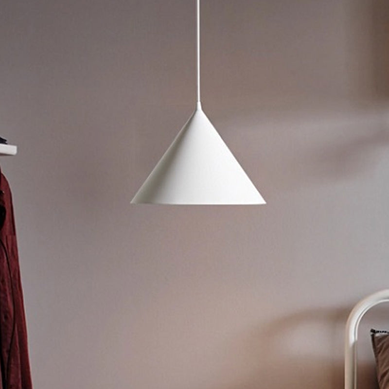 10"/12.5" Diameter 1 Lightweight Conical Hanging Lamp Taavita Stylish Black/Blue Metal Heat Light over Table