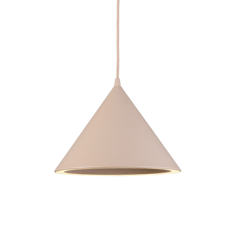 10"/12.5" Diameter 1 Lightweight Conical Hanging Lamp Taavita Stylish Black/Blue Metal Heat Light over Table