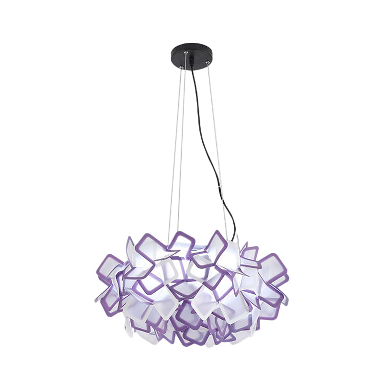 Handcrafted Blooming LED Chandelier Modern Stylish Acrylic Taavita Pendant Lighting, 21"/31" Wide