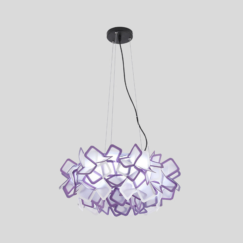 Handcrafted Blooming LED Chandelier Modern Stylish Acrylic Taavita Pendant Lighting, 21"/31" Wide
