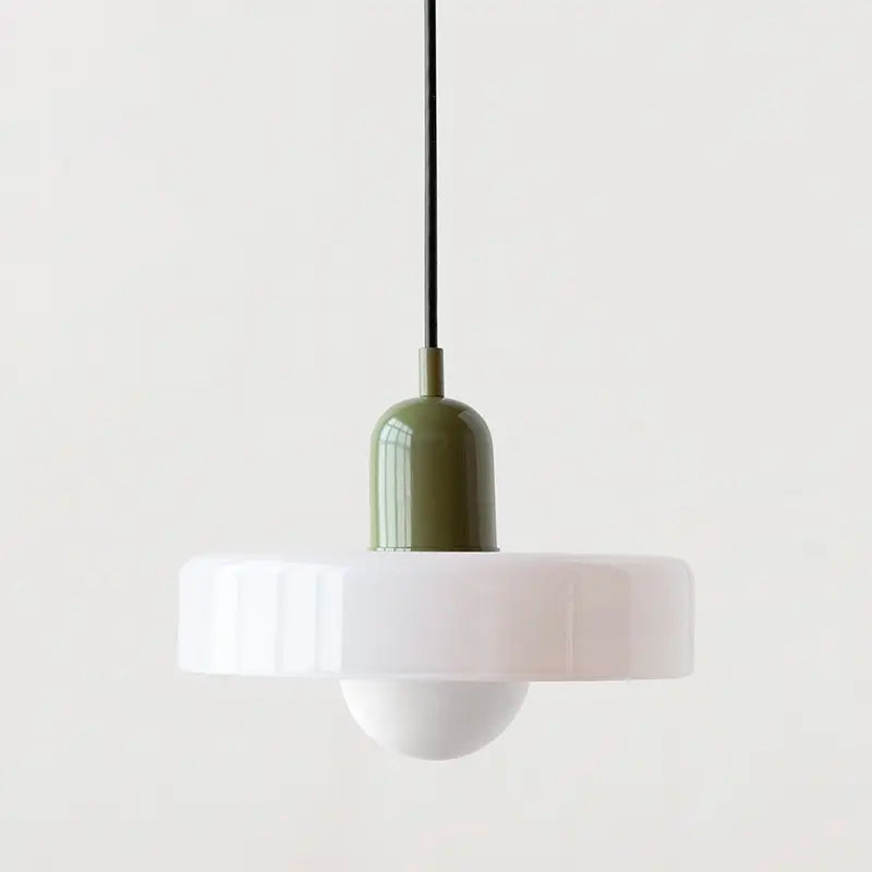 Taavita Retro Hanging Pendant Lights with Glass Lampshade and Adjustable Cord