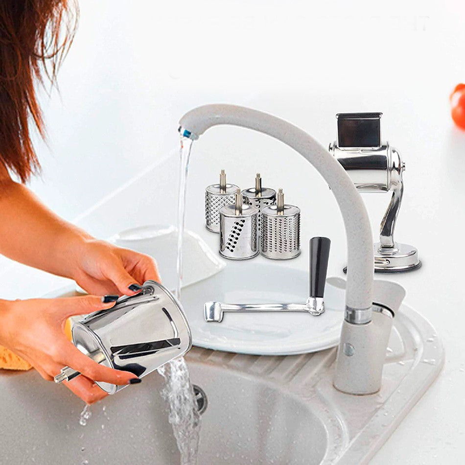 Ultimate Kitchen Rotary Grater and Slicer for Quick Prep