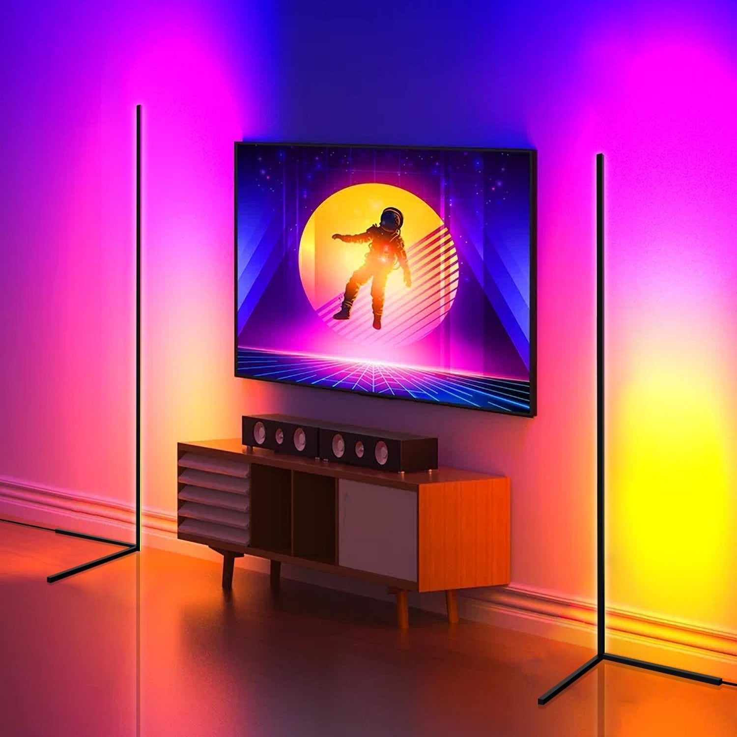 Taavita LED RGB Color-Changing Futuristic Floor Lamp