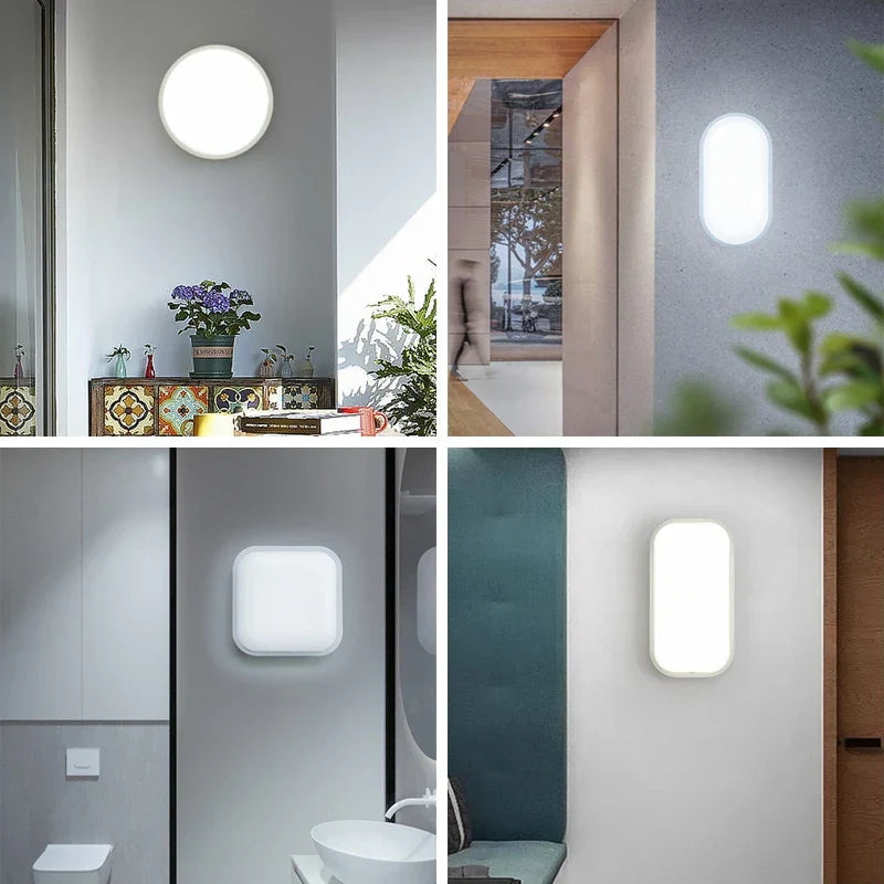 Taavita LED Moisture-Proof Ceiling Light – Robust & Energy-Saving Lighting for Bathrooms, Kitchens, and Cellars