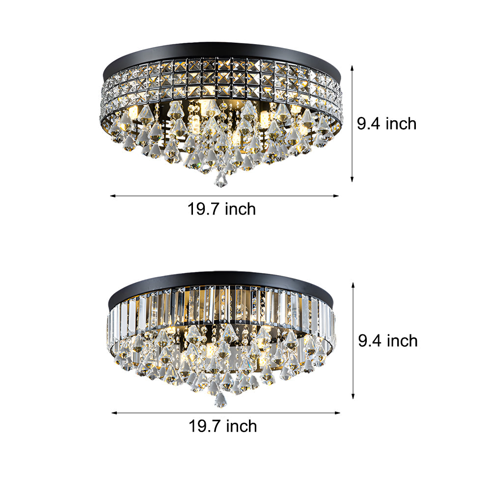 19'' Round Taavita Pendants LED Ceiling Lights Fixture - Elegant Ceiling Lamp