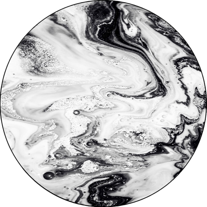 Taavita Modern Abstract Oil Painting Pattern Area Rug Bedroom Rug Polyester Anti-Slip Washable Carpet