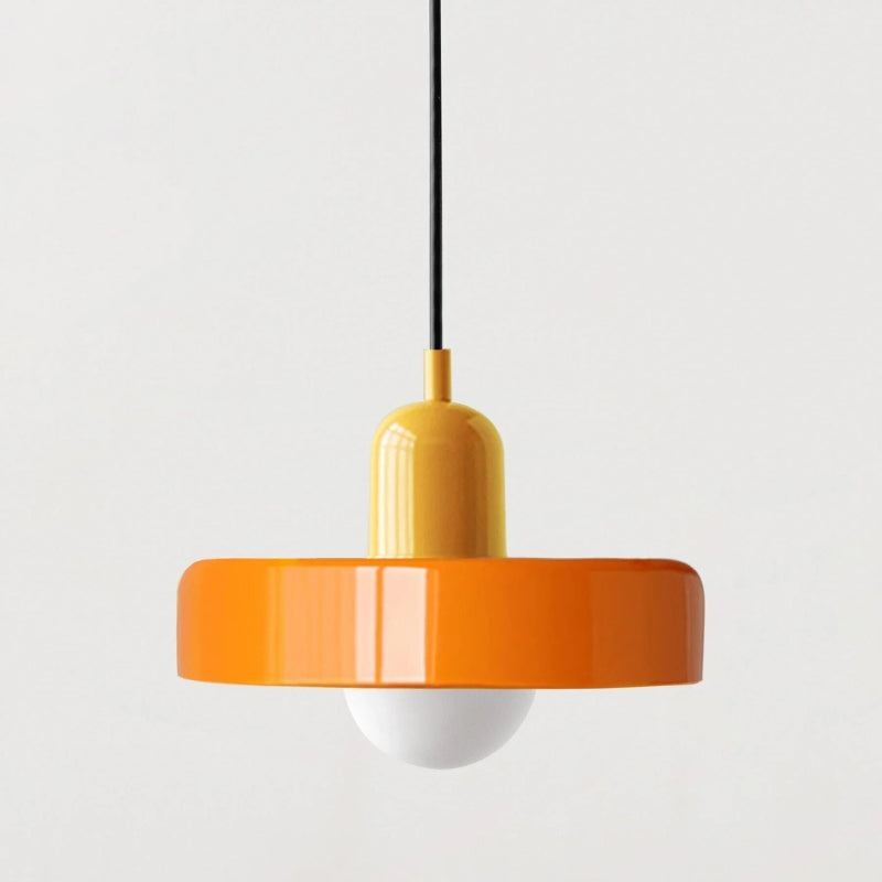 Taavita Retro Hanging Pendant Lights with Glass Lampshade and Adjustable Cord