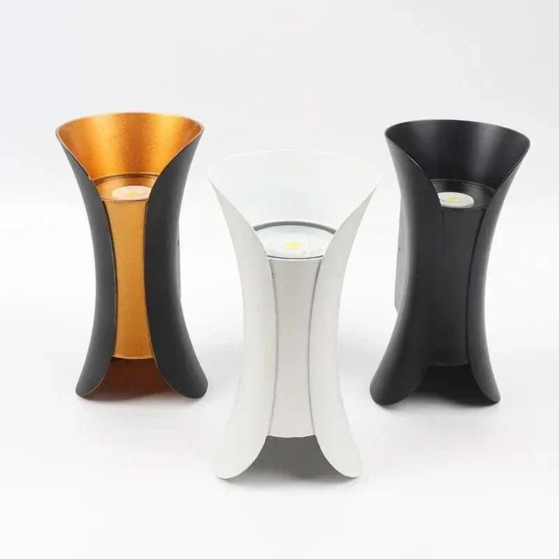 SleekWave Curved LED Outdoor Wall Light with Weatherproof Design