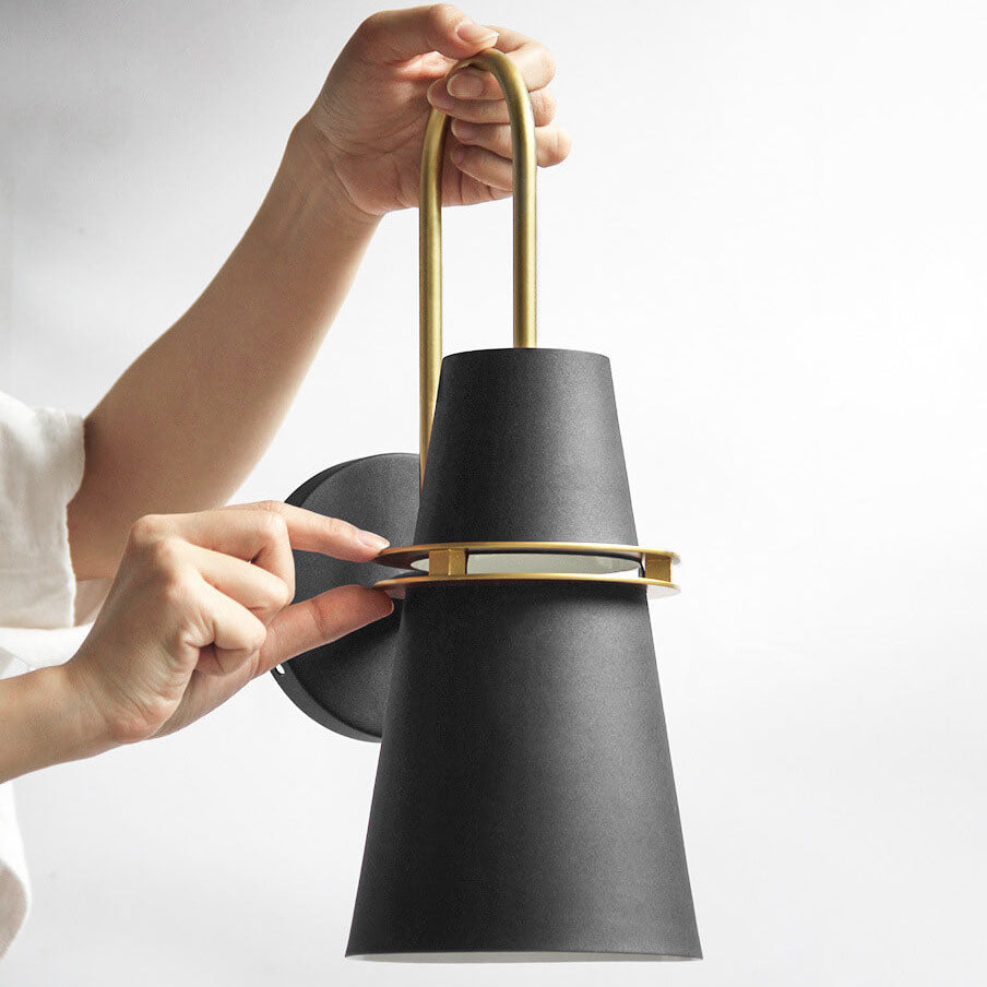Contemporary Scandinavian Taavita Iron 1-Light Wall Lamp for Bedroom