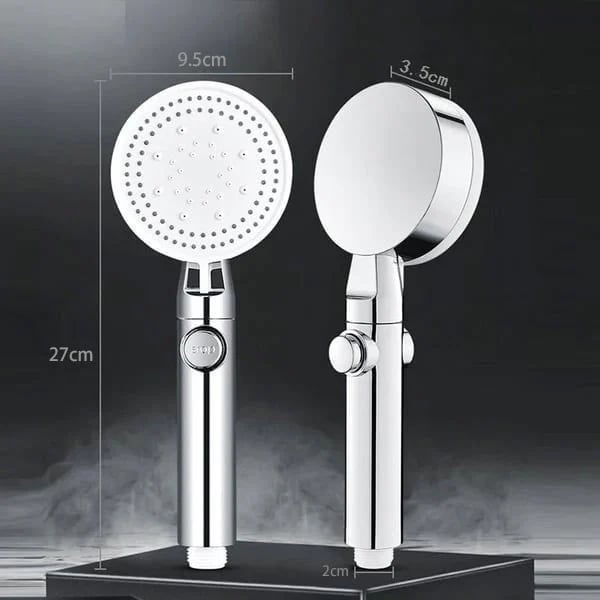 5 Spray Modes High-Pressure Showerhead with Self-Cleaning Feature