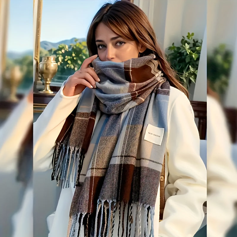 Striped Scarf | Lightweight | Soft Warm Comfort | Polyester