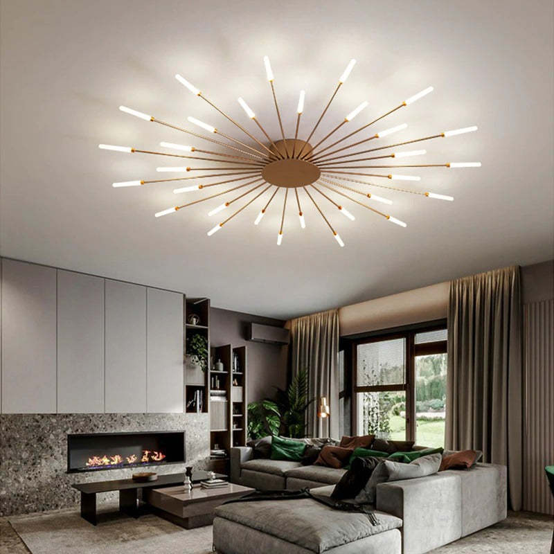 AuraGlow Modern Ceiling Light for Cozy Living Spaces