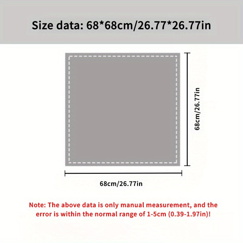 Square Scarf | Lightweight | Vintage Style Accent | Polyester