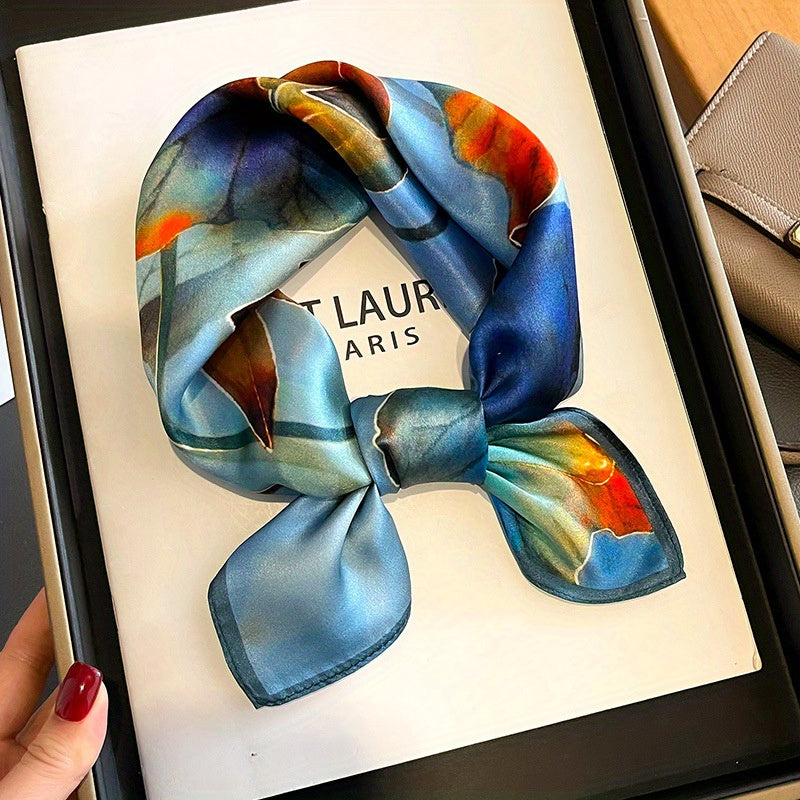 Silk Scarf | Tie-Dye Design | Lightweight & Breathable Comfort | Mulberry Silk