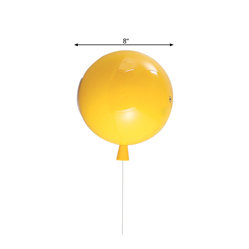 Taavita, balloon-shaped wall lamps - glass wall light for baby bedroom and corridor