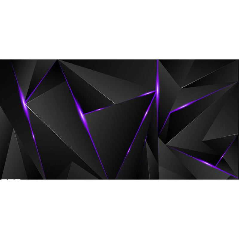 Geometric Triangle Wallpaper Mural Modern Non-Woven Fabric Wall Covering for Living Room