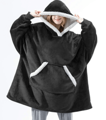 SnugWear Fleece Hoodie Blanket for Ultimate Warmth