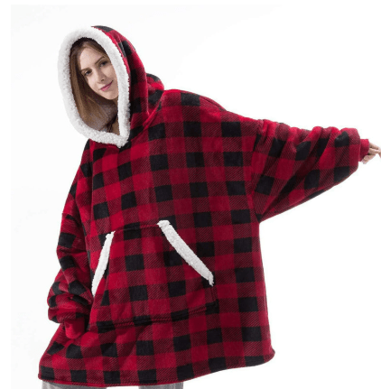 SnugWear Fleece Hoodie Blanket for Ultimate Warmth