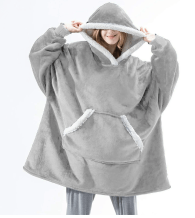 SnugWear Fleece Hoodie Blanket for Ultimate Warmth