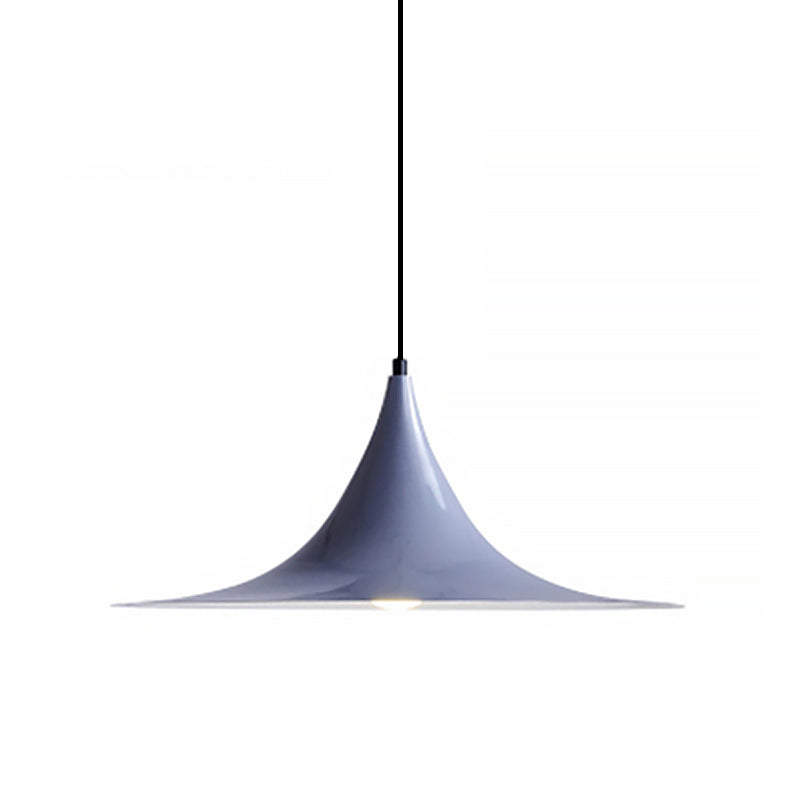 16"/19" W Taavita Simplicity Metal 1 Bright Black/Gray/White Hanging Light - Modern Design with Multiple Color Options