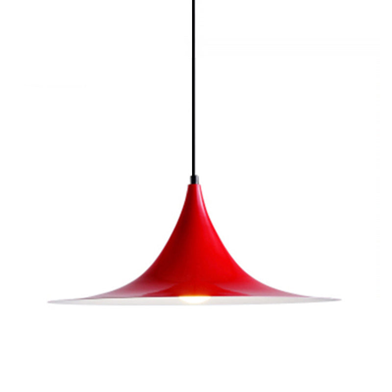 16"/19" W Taavita Simplicity Metal 1 Bright Black/Gray/White Hanging Light - Modern Design with Multiple Color Options