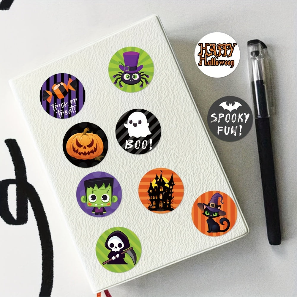 1000-Pack Halloween PVC Stickers – Spooky Waterproof Party Decorations
