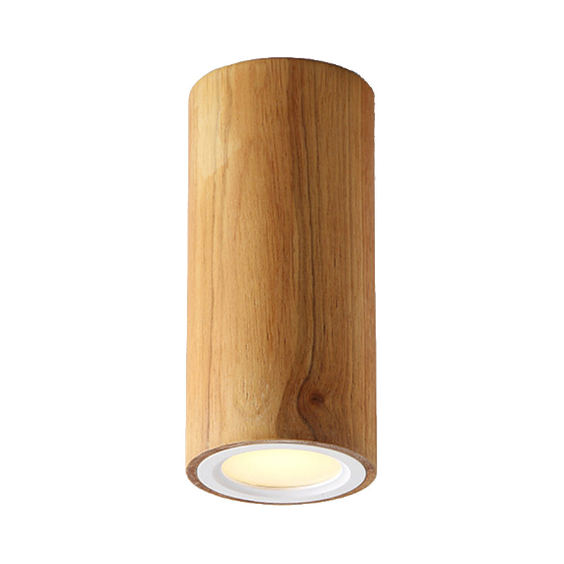 Taavita Down Light Asian Style Flush Mount Light in Beige for Dining Room