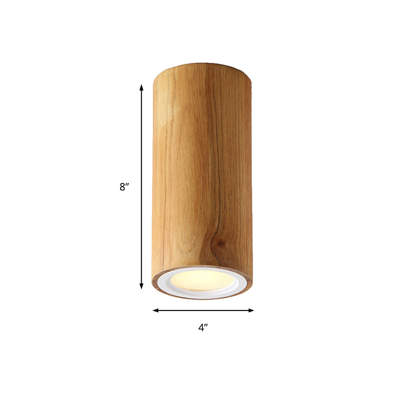 Taavita Down Light Asian Style Flush Mount Light in Beige for Dining Room