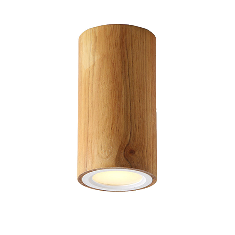 Taavita Down Light Asian Style Flush Mount Light in Beige for Dining Room