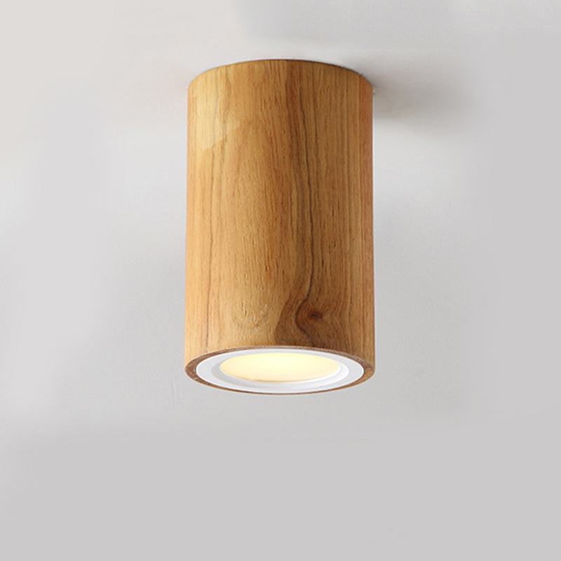 Taavita Down Light Asian Style Flush Mount Light in Beige for Dining Room
