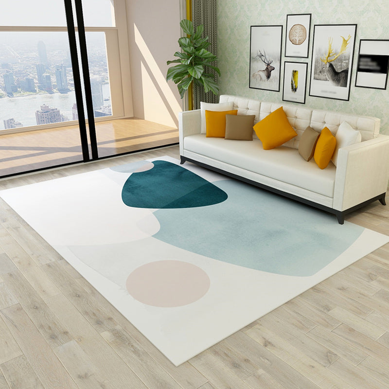 Taavita Colorblock Novelty Indoor Rug - Colorful Synthetics Anti-Slip Pet Friendly Area Carpet for Living Room