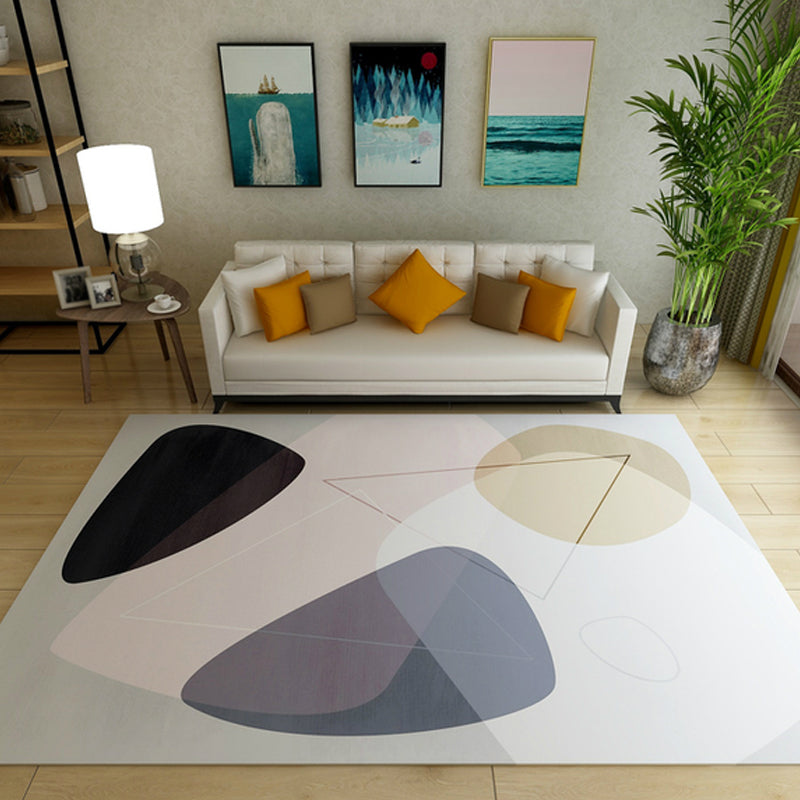 Novelty Colorblock Indoor Rug Colorful Synthetics Area Carpet Anti-Slip Pet Friendly Rug for Living Room Light Blue Clearhalo 'Area Rug' 'Rug' 1898869