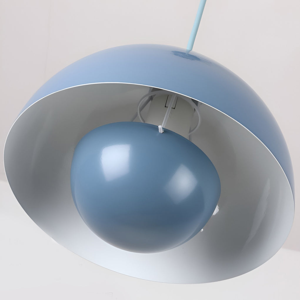 1-Light Nordic Metal Mushroom Flowerpot Pendant Light