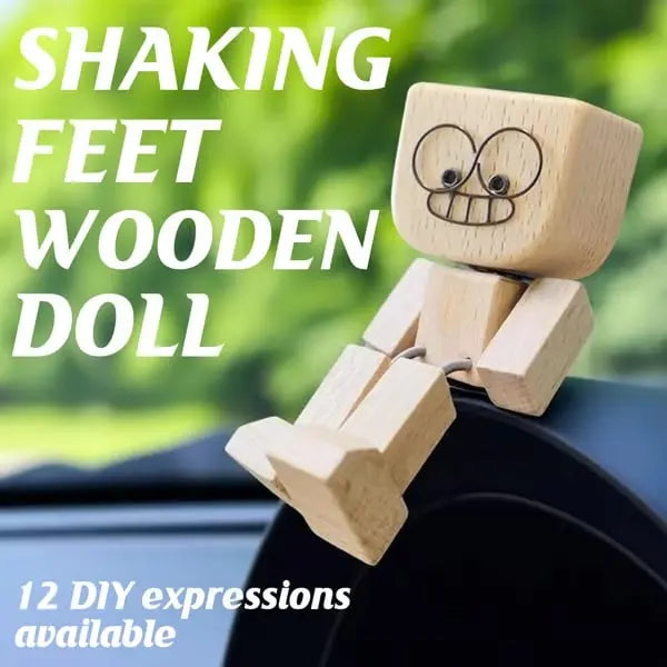 Wooden Rocking Figure — Handmade Buddy for Happy Car Journeys
