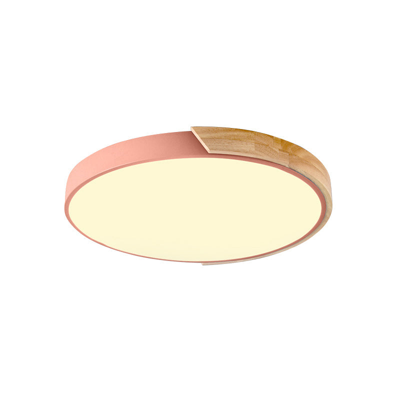 Taavita Circle Flushmount Ceiling Light Acrylic LED Ceiling Lamp for Kindergarten