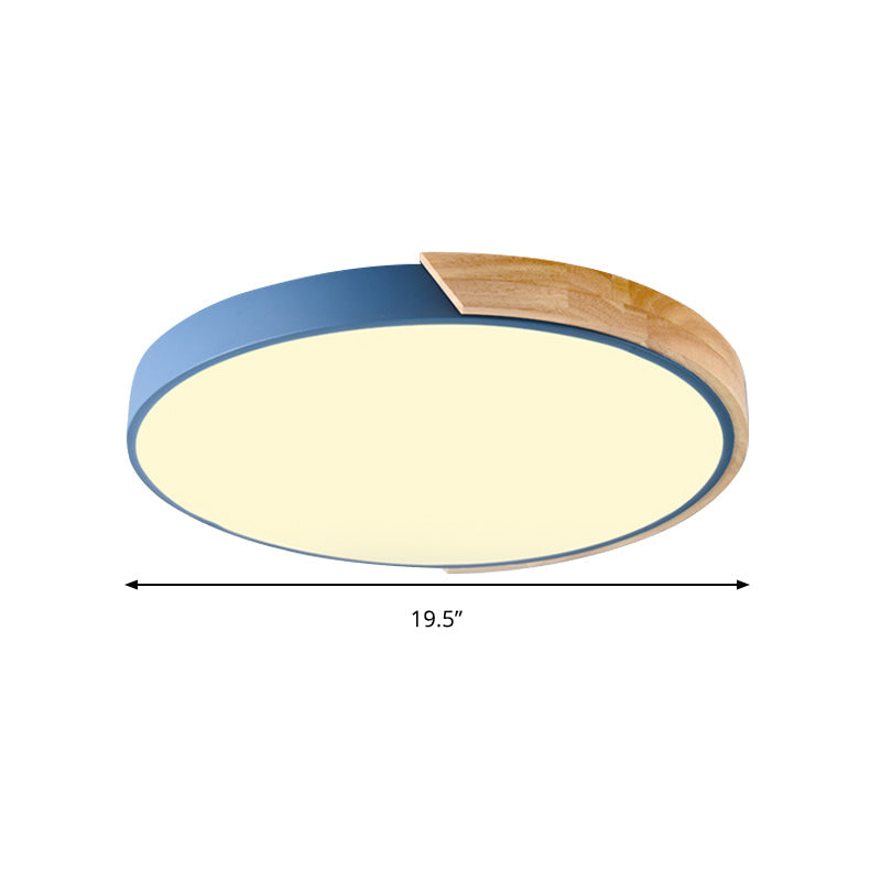 Taavita Circle Flushmount Ceiling Light Acrylic LED Ceiling Lamp for Kindergarten