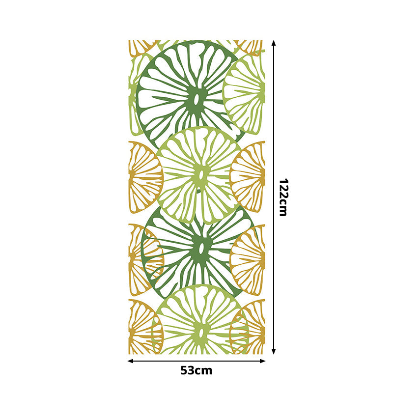 Taavita Lemon Slice Wallpaper Panels in Pastel Color - Self-Adhesive Wall Art for Living Room - Rustic Food Theme - Removable Vinyl Decor