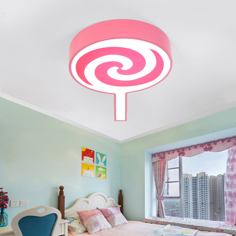 Lollipop Kindergarten Flush Mount Ceiling Light Acrylic Cartoon Ceiling Fixture Clearhalo 'Ceiling Lights' 'Close To Ceiling Lights' 'Close to ceiling' 'Flush mount' Lighting' 196523