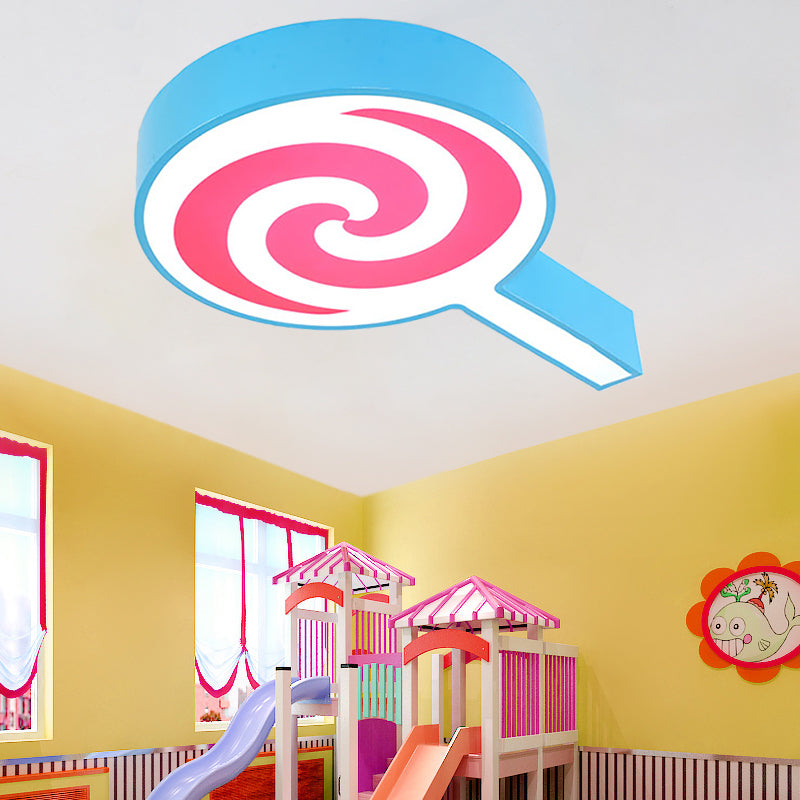 Lollipop Kindergarten Flush Mount Ceiling Light Acrylic Cartoon Ceiling Fixture Clearhalo 'Ceiling Lights' 'Close To Ceiling Lights' 'Close to ceiling' 'Flush mount' Lighting' 196527