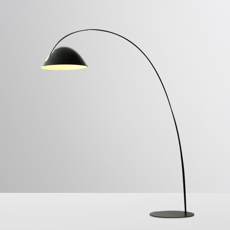 Taavita Linear/ Capsule/ Arch Floor Lamp Designer Metal One Bulb Living Room Lamp in Black, Modern Style, 60-83 Inches Height, E26/E27 Bulb Base