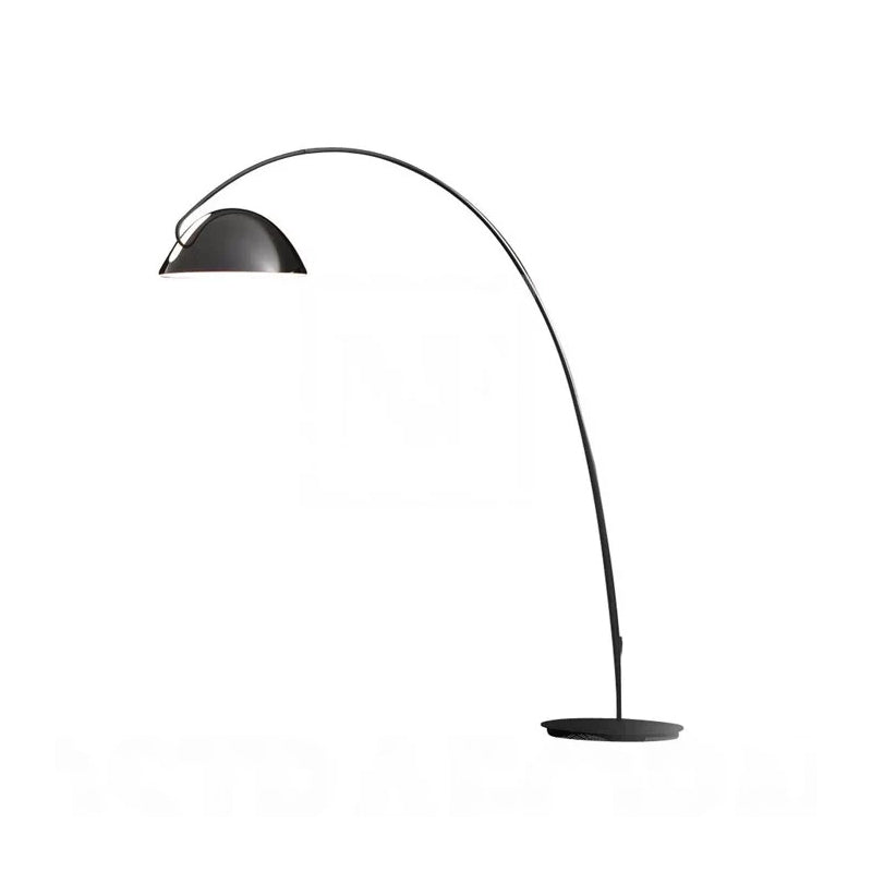 Taavita Linear/ Capsule/ Arch Floor Lamp Designer Metal One Bulb Living Room Lamp in Black, Modern Style, 60-83 Inches Height, E26/E27 Bulb Base