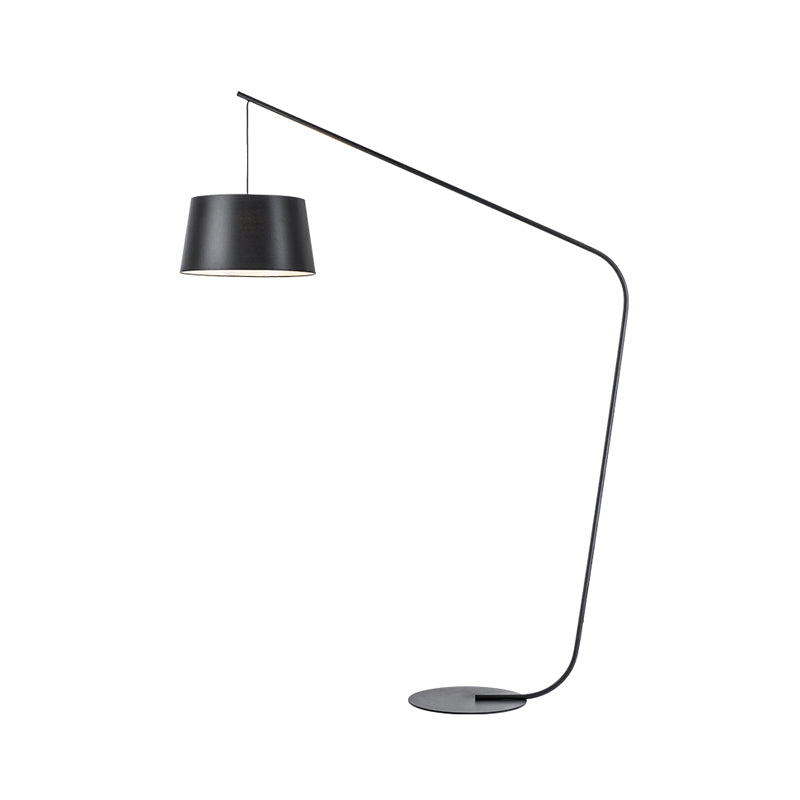 Taavita Linear/ Capsule/ Arch Floor Lamp Designer Metal One Bulb Living Room Lamp in Black, Modern Style, 60-83 Inches Height, E26/E27 Bulb Base